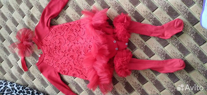 Платье боди для девочки 74 80