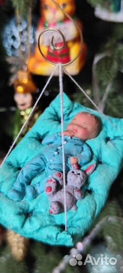 Ватные елочные игрушки