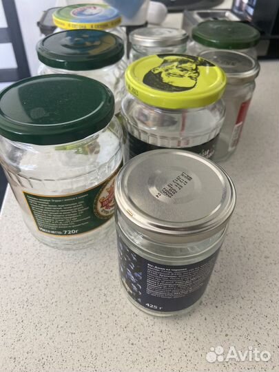 Бесплатно. Банки стеклянные разного объема