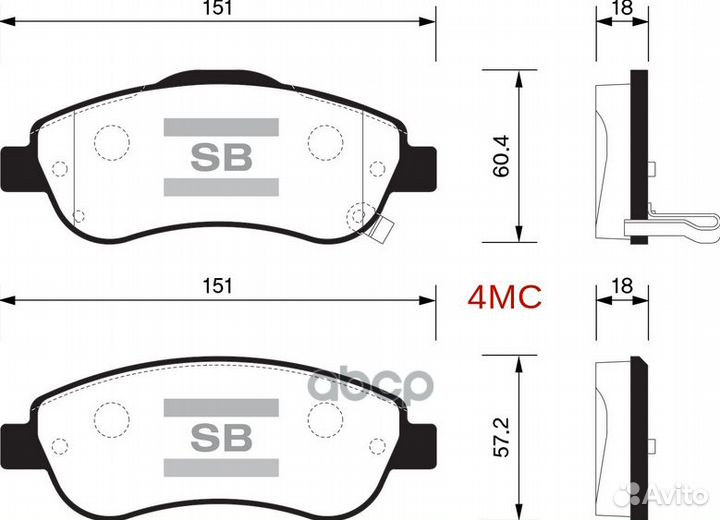 Колодки тормозные honda CR-V III 07- передние S