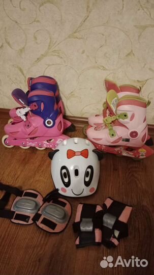 Роликовые коньки детские раздвижные