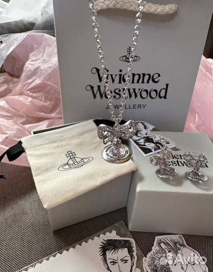 Vivienne Westwood серебряные серьги Octavie новые