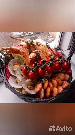 Букет из краба, раков