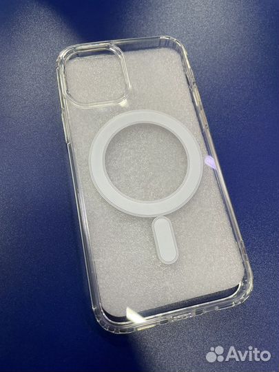 Чехол на iPhone 12/12Pro прозрачный Mag Safe
