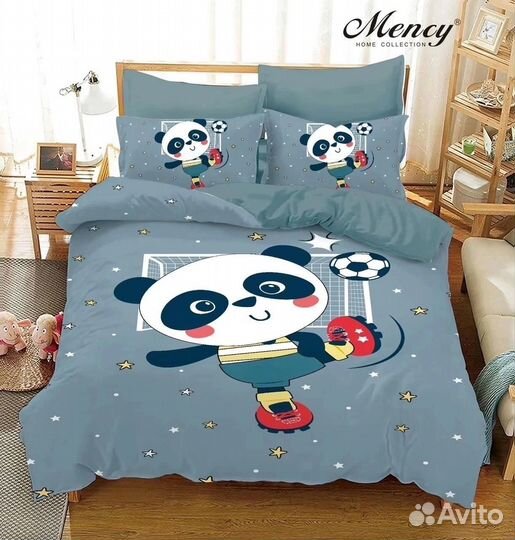 Детское постельное белье простынь на резинке Mency