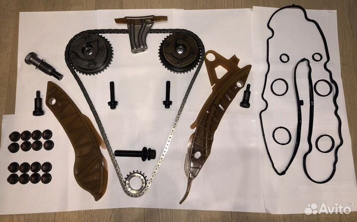 Шестерня распредвала.Комплект цепи грм еп6 EP6