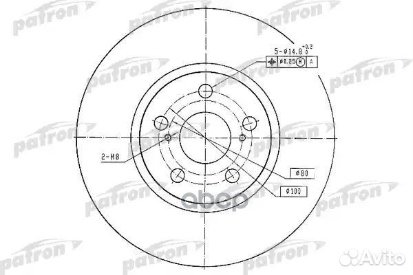 Диск тормозной передн toyota: avensis 03, aven