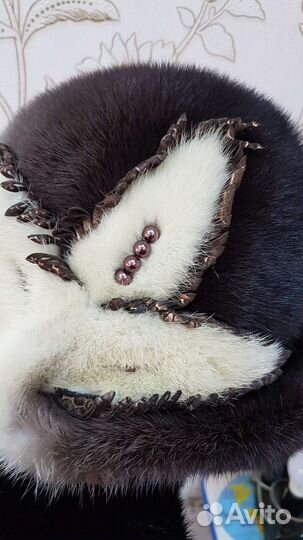 Шапка норковая женская