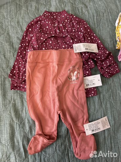 Пакет новых вещей на девочку 74 80 размер