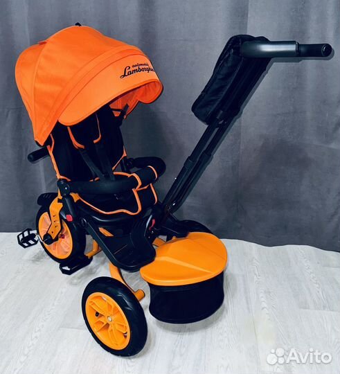 Велосипед коляска с ручкой