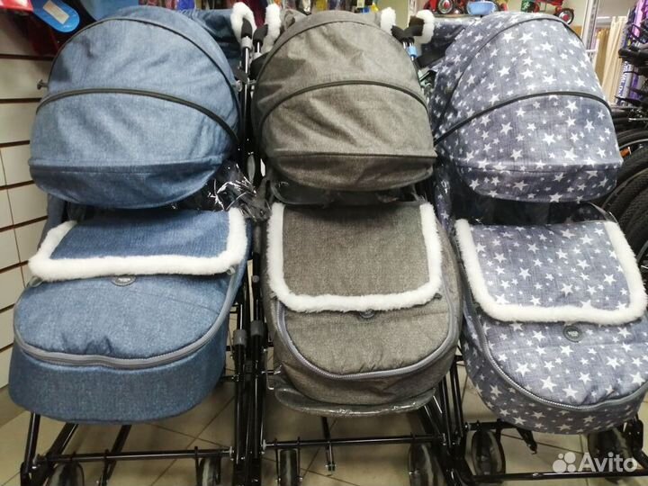 Санки коляски Нд 6 Джинс Мех бампер Хит 2020г