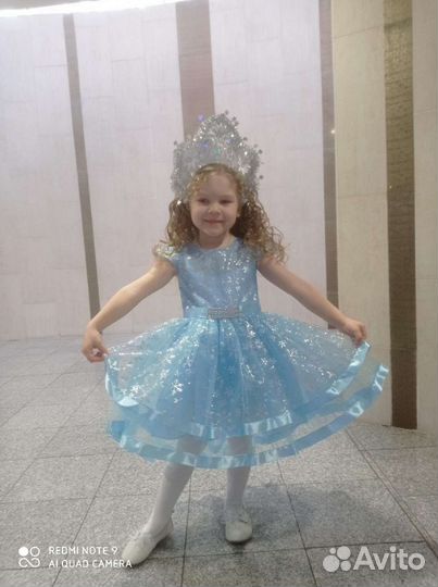 Платье снежинки