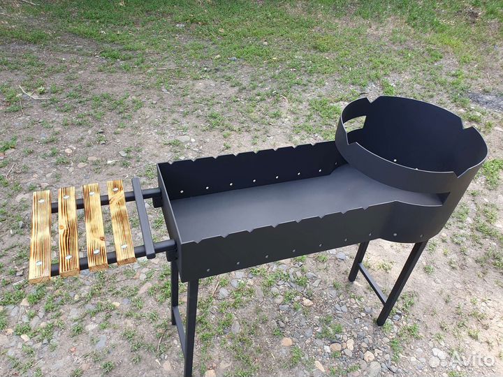 Мангал с подставкой под казан