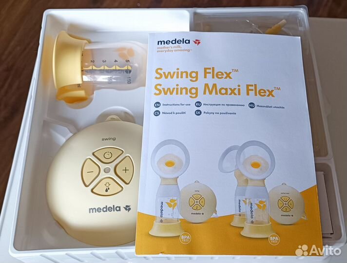 Молокоотсос электрический medela swing flex
