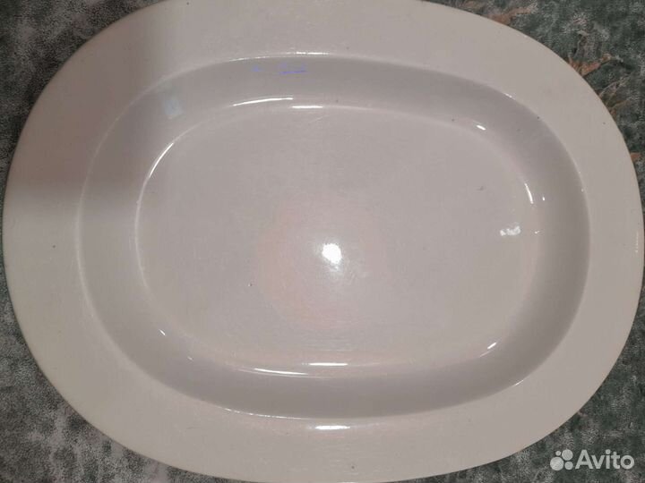 Царское антикварное блюдо Кузнецовский фарфор