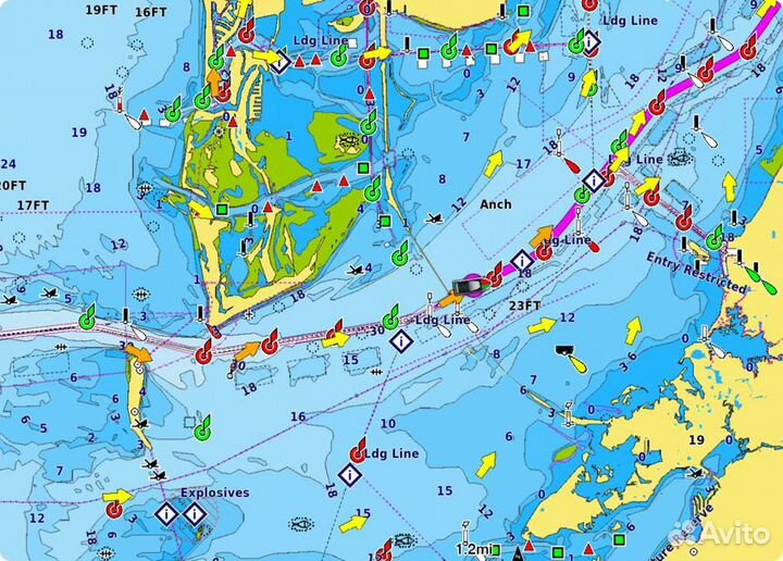 Карты глубин garmin