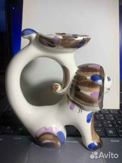 Подсвечник Лев зик.Без сколов