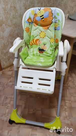 Стульчик для кормления chicco polly