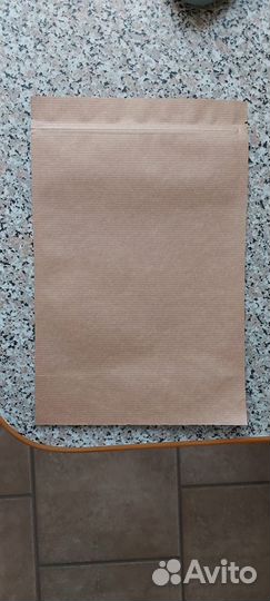 Крафт пакет дой пак зип лок без окна 200*40*300мм