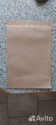 Крафт пакет дой пак зип лок без окна 200*40*300мм