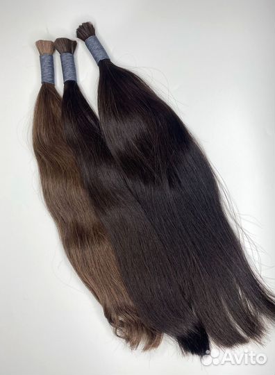 Волосы натуральные, 40см, Долями