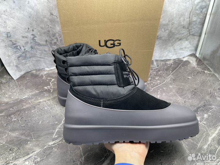 Угги Женские UGG Classic Mini Lace-Up Weather Blac