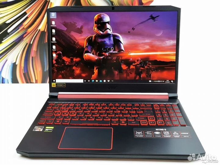 Игровой acer Ryzen 5 8Gb DDR4 GTX1650 4G SSD 256