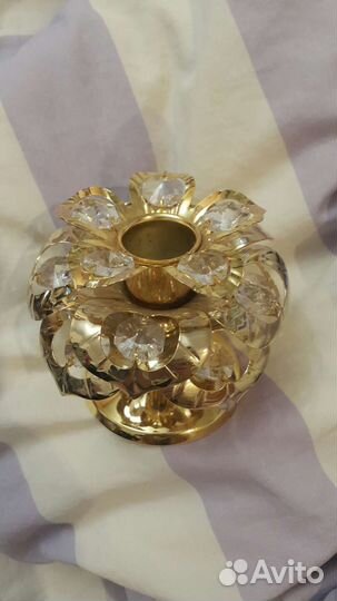 Подсвечник с хрусталем