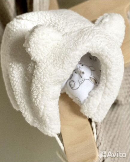 Меховая шапка медвежонок 48-50