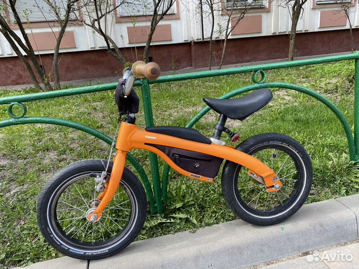 Детский велосипед беговел BMW оранжевый