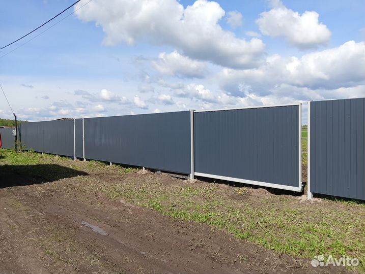 Металлические заборы с установкой под ключ