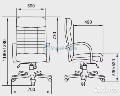 Офисное, компьютерное кресло Атлант стандарт плюс