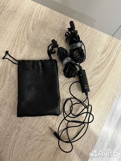 Петличный микрофон Boya двойной