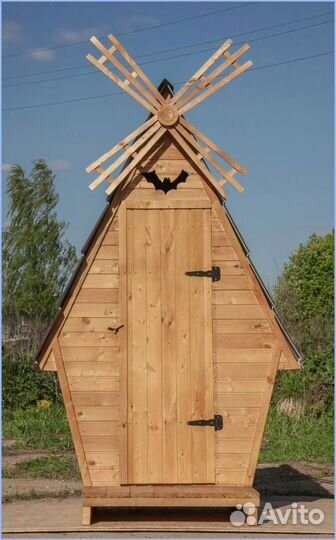 Дачный туалет с декором и установкой HPX