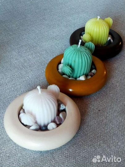 Гипсовый подсвечник