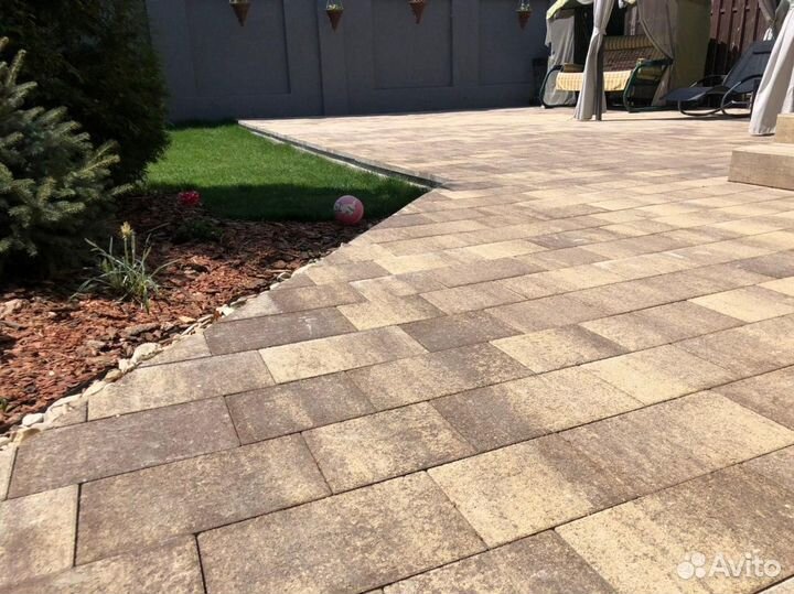 Тротуарная плитка крупноформатная под камень