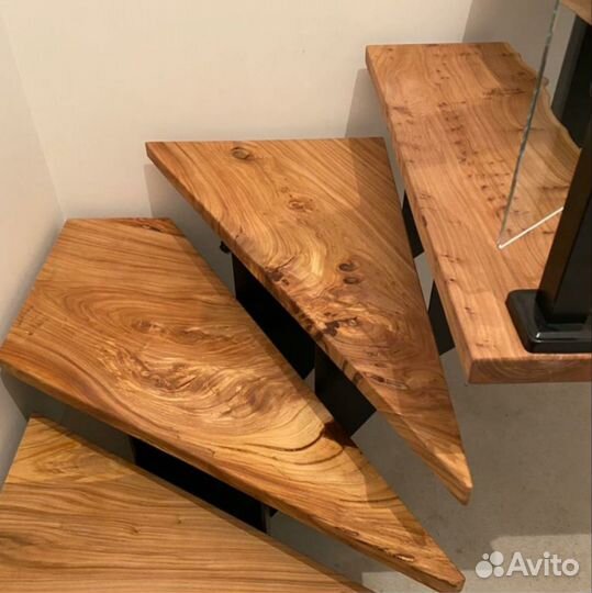 Ступени из карагача, дуба, ореха. Заготовки