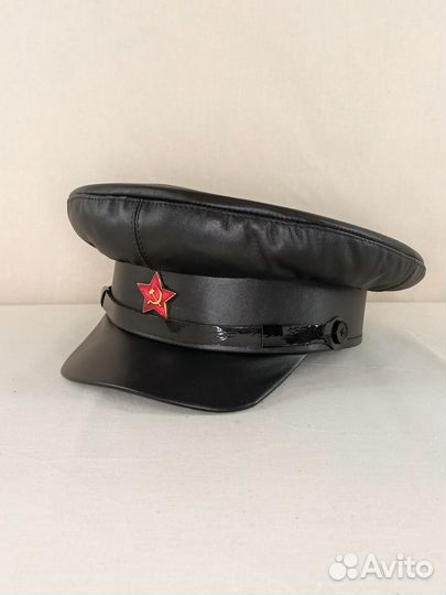 Фуражка нквд натуральная кожа