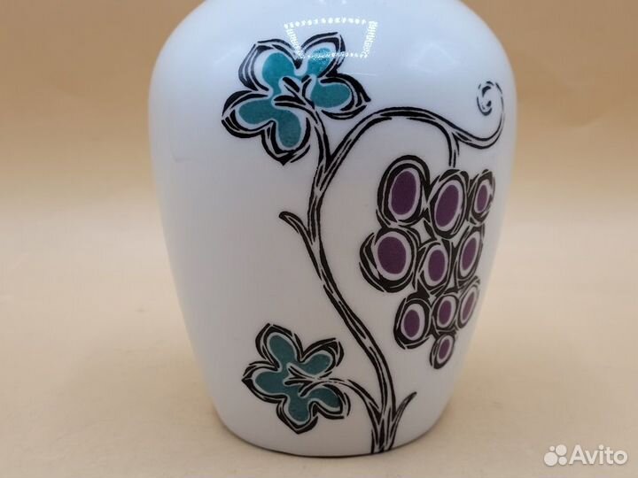 Графин с крышкой 450 мл фарфор Виноград Лоза лфз