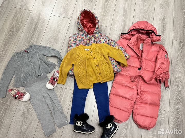Фирменные вещи и обувь для девочки 86-92-98