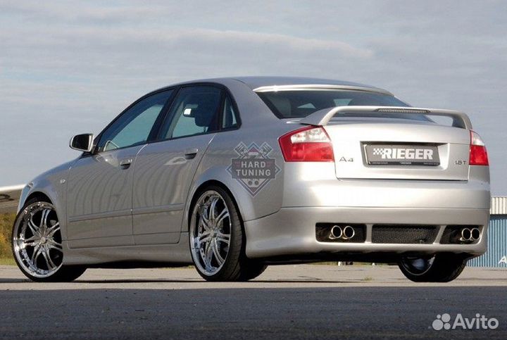 Накладка на задний бампер rieger Audi A4 B6