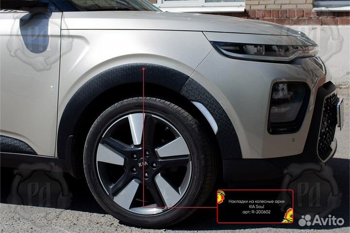 Накладки на арки Kia Soul 3 (19+) RA