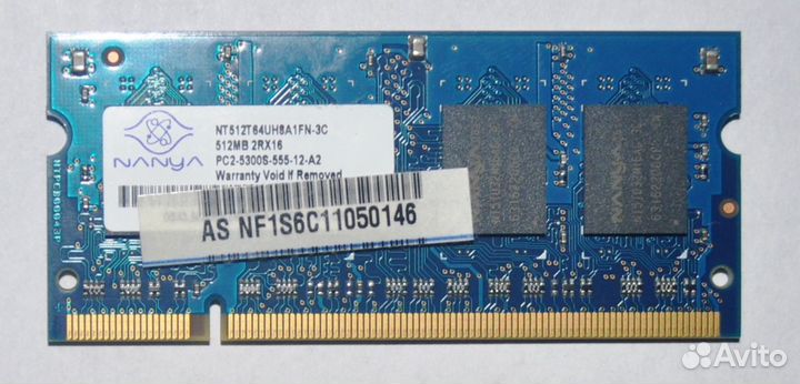 Память для ноутбука 32Мб, 512Мб