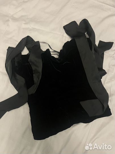 Корсет 2mimor бархат на костях с лентами