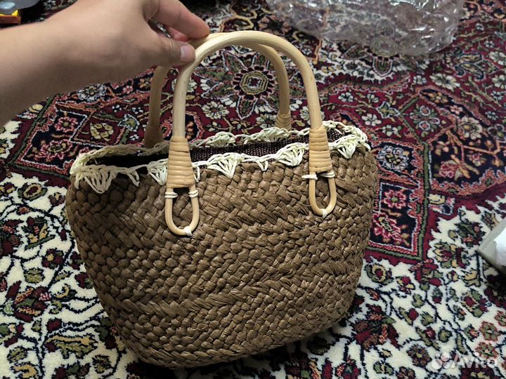 Соломенная сумка