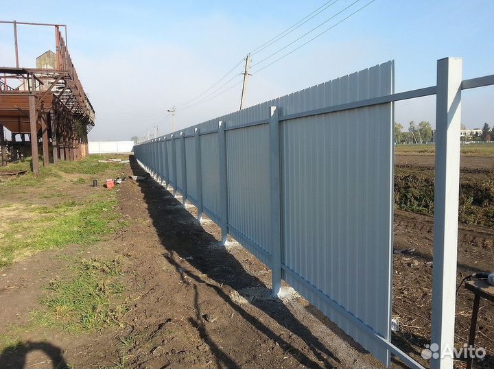 Забор металлический качественно под ключ