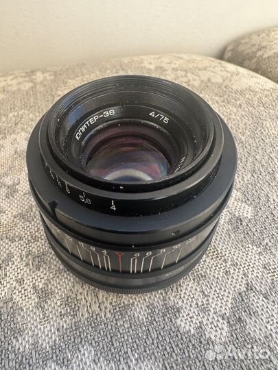 Объектив Юпитер 38 4/75 номер 1305