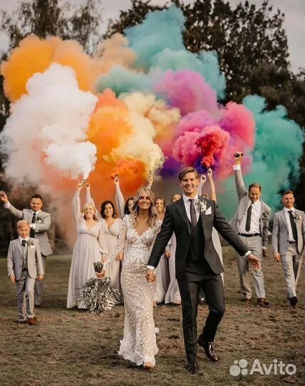 Цветной дым для фотосессии, гендер пати