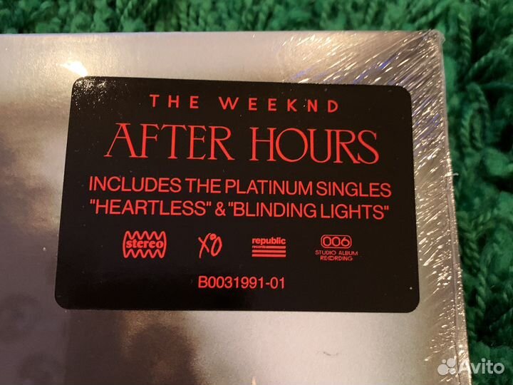 Weeknd After Hours Clear with red splatter vinyl