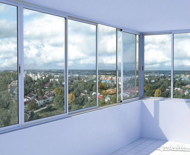 Остекление качественно раздвижное